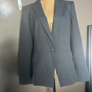 Ann Taylor long sleeve  lined grey blazer 16